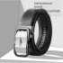 Cartelo Black Cowhide Leather Ratchet Belt MZD30852